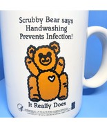 Scrubby Bear Handwashing Prevents Infection Health WI Hospitals Coffee Mug - $9.49