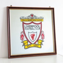 Liverpool FC Wall Mirror, 1999 Club Crest, Vintage, Handmade Stained Glass Style - £65.00 GBP