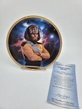 Star Trek TNG Collectors Plate Lieutenant Worf by The Hamilton Collection 1993  - £22.08 GBP