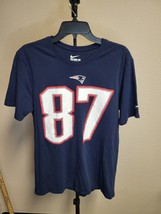 New England Patriots Shirt Men Large Rob Gronkowski NFL Football 87 Gronk Nike - £28.76 GBP