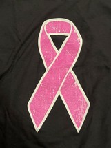 XL Black Shirt Pink Breast Cancer Awareness ribbon - £11.65 GBP