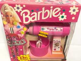 1990 Chilton Toys Mattel Barbie Action Appliance Playset Mixer 23pc New - £7.75 GBP