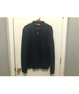 Calvin Klein Jeans Full Zip Fleece Lined Men&#39;s Jacket SZ Large Dark Blue - €13,01 EUR