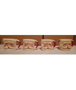 Vintage Winking Santa Claus Mini Mug Japan Lot of 4 - £79.39 GBP