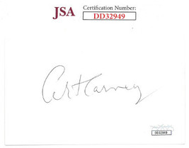 Art Carney signed 3x5 Index Card- JSA Hologram #DD32949 - £31.86 GBP