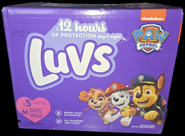 New Luvs Baby Diapers Disposable Size 5 (66 Count) Paw Patrol nickelodeon - $26.06 CAD