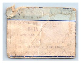 Metallica Concert Ticket Stub June 25 1989 Fort Wayne Indiana - $24.74