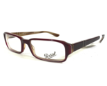 Persol Pequeña Gafas Monturas 2858-V 561 Brown Rojo Oscuro Rectangular 5... - $120.83