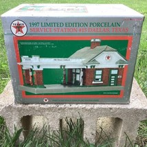 Texaco 1997 Limited Edition Porcelain Service Station # 15 Dallas, Texas   - £13.53 GBP