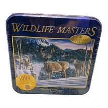 Wildlife Masters Woodland Series Morning View 1000 Piece Puzzle Kim Norlien Tin - $19.99