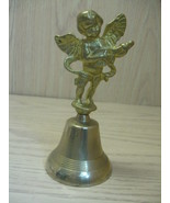 Angel Bell Handle Angel Playing the Mandolin Brass  - £12.74 GBP