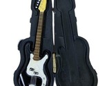 Midwest CBK Electric Guitar in Case Christmas Ornament White Black 3.5 in - £6.89 GBP