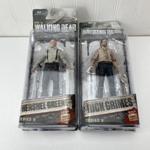 Mcfarlane Toys AMC The Walking Dead Series 6 Hershel Greene &amp; Rick Grimes Sealed - £27.81 GBP
