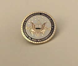 OBAMA BIDEN 2009 PIN (2) INAUGURATION PRESIDENT GOLD ENAMEL EAGLE SEAL T... - £25.45 GBP