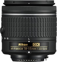 Nikon Dslr Cameras: Af-P Dx Nikkor 18-55Mm F/3, 5, 6, G Lens. - $145.95