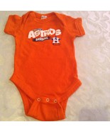 Size 0 3 mo MLB Houston Astros baseball 1 piece outfit orange Boys Girls - £10.39 GBP