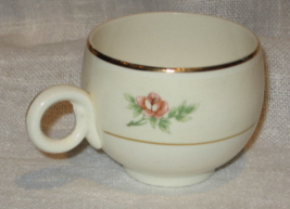 Homer Laughlin Eggshell Georgian-Demitasse Cup -Porcelain-Gold Detail-MC... - $5.00