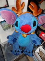 Disney Stitch Plush Reindeer Bells Disney Exclusive Year 2000 20" Tall - $38.00