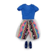 Vintage 1991 Barbie Ken My First Fashion Abstract Pink Shorts Blue Tshirt 2947 - £8.96 GBP