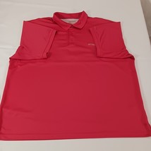 Columbia FS6016 Men's Omni Shade Short Sleeve Red Polo Shirt Size Large Chest 59 image 11