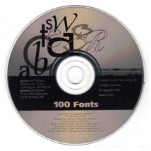 100 Fonts (True Type) (PC-CD, 1998) For Windows 3.1/95/98/NT - New Cd In Sleeve - £3.23 GBP