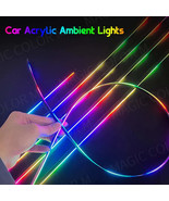 Car Interior Ambient Lights 64-Color RGB LED Strips with App Control - $5.93 - $51.47