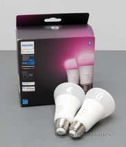 Philips Hue 563361 White and Color Ambiance Smart Light Bulb - 2 pack - £43.09 GBP