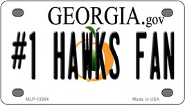 Number 1 Hawks Fan Georgia Novelty Mini Metal License Plate Tag - £11.75 GBP
