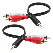 eBoot 3.5mm Audio Cable Male to 2 RCA Male Cable Stereo Audio Y Cable Ad... - £11.79 GBP