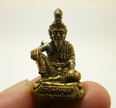 Hermit Phrommate Thai Mini Amulet Guru Life Protection Healing Healthํy Talisman - £20.49 GBP