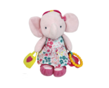 9&quot; CARTER&#39;S 2015 PINK BABY ELEPHANT RATTLE 66895 STUFFED ANIMAL PLUSH TO... - £36.81 GBP
