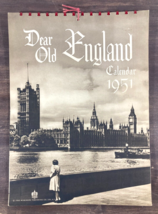 Vintage 1951 Dear Old ENGLAND CALENDAR Wilkinson Publishing English UK P... - £19.37 GBP