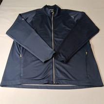 Adidas Climalite Men's Blue Full Zip Pockets Long Sleeve Shirt Size Large L image 9