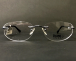 Technolite Eyeglasses Frames TFD 6003 BL Blue Silver Rimless Crystals 51... - $55.88