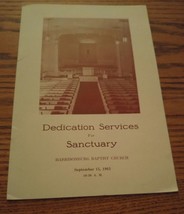 005 VTG Harrisonburg Baptist Church Sanctuary Dedication Services Flyer ... - $5.99