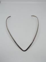 Vintage Sterling Silver 950 V Shaped Collar Choker Mexico Necklace - £27.64 GBP