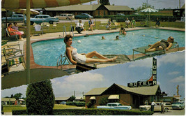 Vintage Postcard - Tower Motel &amp; Restaurant - Ardmore, Oklahoma - 1960s - £3.39 GBP