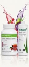 Herbalife Herbal Tea Concentrate Raspberry 3.6Oz &amp; Grape Aloe Pint Ex5/27 - $129.21 CAD