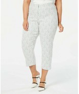 New Alfani Women&#39;s Plus Size 26W Silver Leaf Shine Skinny Leg Ankle Pants - $366.45 MXN
