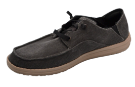 Skechers Men&#39;s Melson Memory Foam Black Denim Beige Outsole  Shoes Size ... - £40.91 GBP