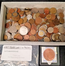 2  Pounds Foreign Mixed World Coins Assorted &amp; 1oz copper bullion bonus Lot# 614 - £26.11 GBP