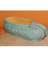 Chinese Mud Shoe 4"+ Teal overglaze dragon pearl Mudman mark China Antiq... - $40.49