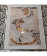 Mary Engelbreit framed art Print Time Flies Whether your having fun or n... - $59.65 CAD