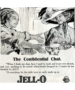 Jell-O The Confidential Chat 1911 Advertisement Gelatin Desserts DWAA22 - $460.95 MXN