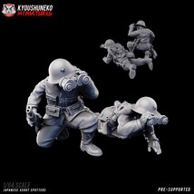 Imperial Japanese Scout Spotters Sci-Fi Miniatures Proxy Army 32mm - $4.99