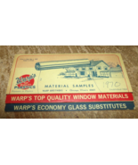 1968 warps plastics material samples foldout brochure in good shape used - $11.87