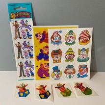 Vintage Clown Stickers Set Sandylion Hallmark Eureka Hambly - £15.95 GBP