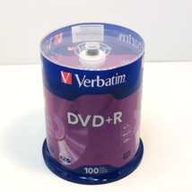 Verbatim DVD+R Discs 4.7GB 16x Spindle 100/Pack 95098 - £16.76 GBP