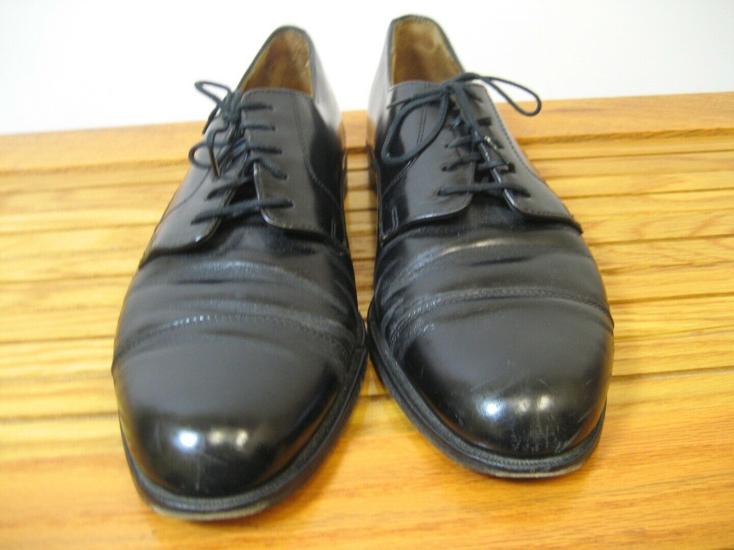 Mens COLE HAAN Shoes Oxfords,  Italia, Super Prima, Black Size 9D Tie Closure - £23.70 GBP