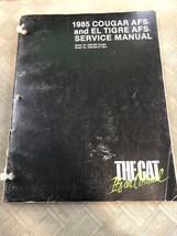 1985 Arctic Cat Cougar Afs El Tigre Afs Service Repair Manual Spine Damage 85 - $19.99
